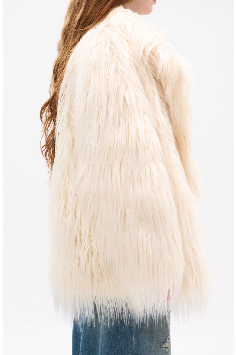 Breckenridge Faux Fur Jacket, Alternate, color, CREAM