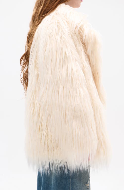 Azalea Wang Breckenridge Faux Fur Jacket In White