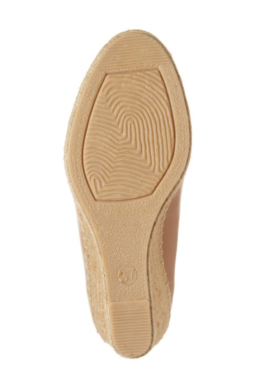 Penelope Chilvers Scoop Espadrille Platform Wedge Pump In Tan