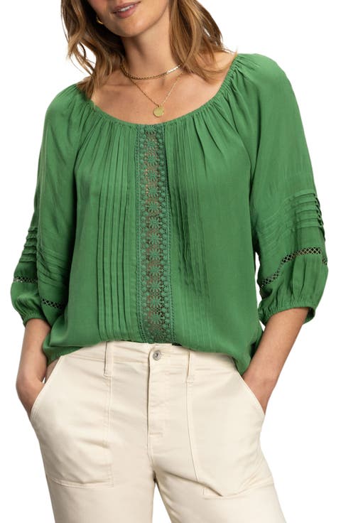 Beach To Bar Lace Inset Top