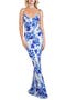 Beth Floral Low Back Gown