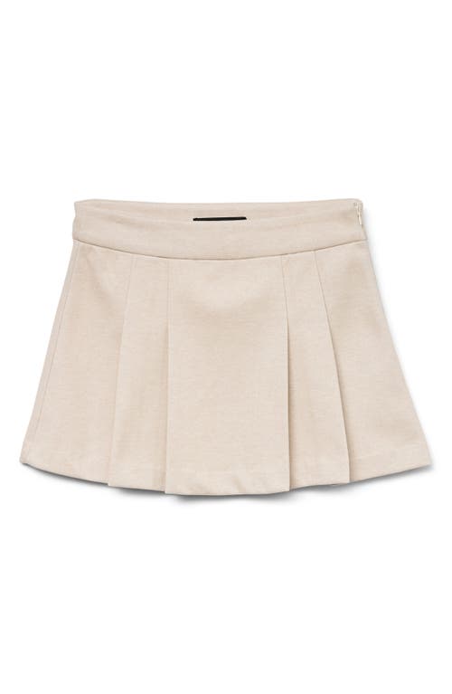Vero Moda Vega Pleated Miniskirt In Neutral