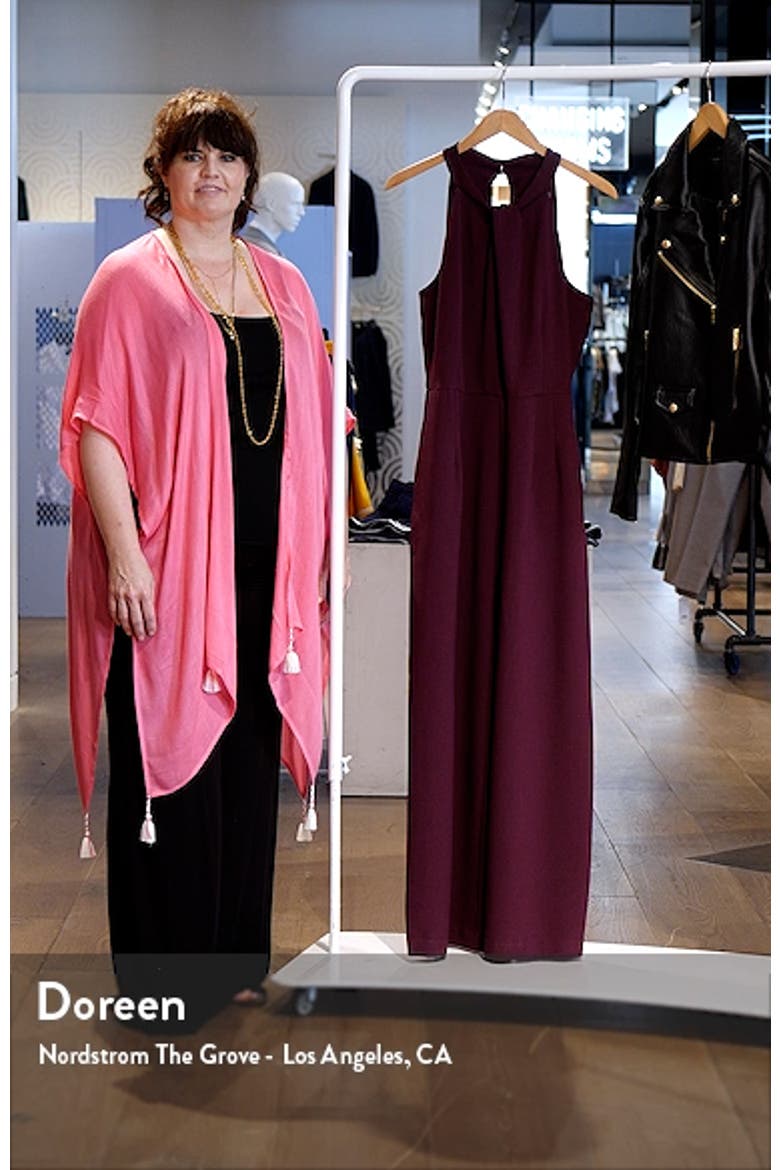 Sleeveless Twisted Halter Wide Leg Jumpsuit video