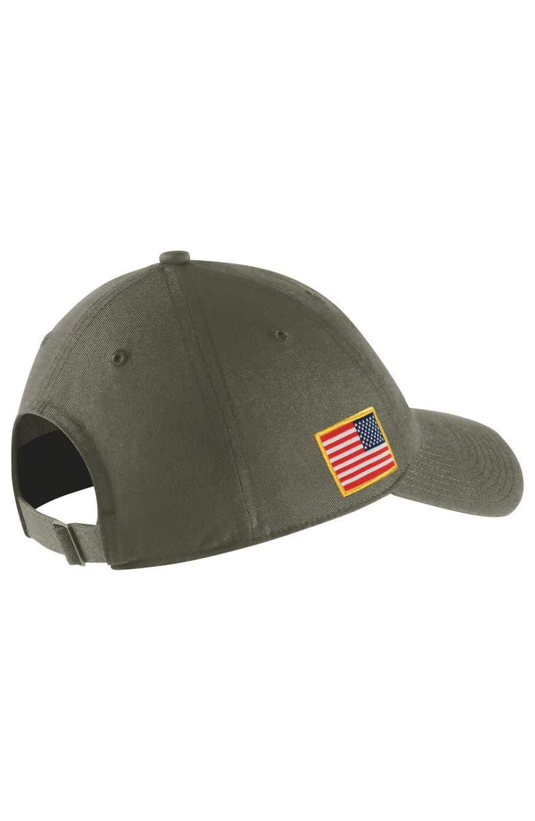 Nike Men's Nike Olive Oregon State Beavers Military Pack Heritage86 Adjustable Hat, Alternate, color, 