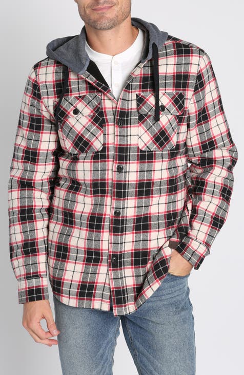 Men s Hooded Button Up Shirts Nordstrom Rack