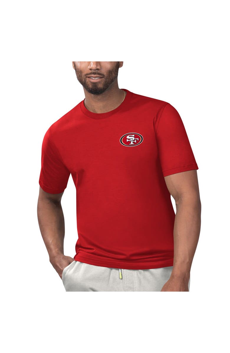 Margaritaville Men's Margaritaville Scarlet San Francisco 49ers Licensed to Chill T-Shirt, Main, color,