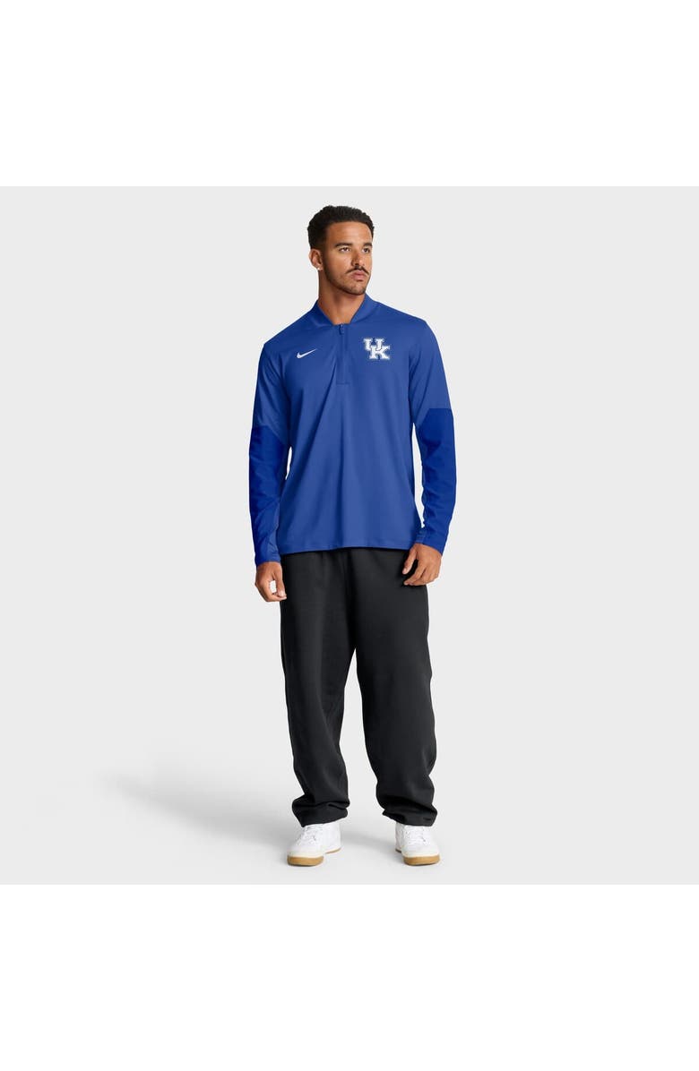 Nike Men's Nike Royal Kentucky Wildcats One Goal Performance Half-Zip Pullover, Alternate, color, Royal