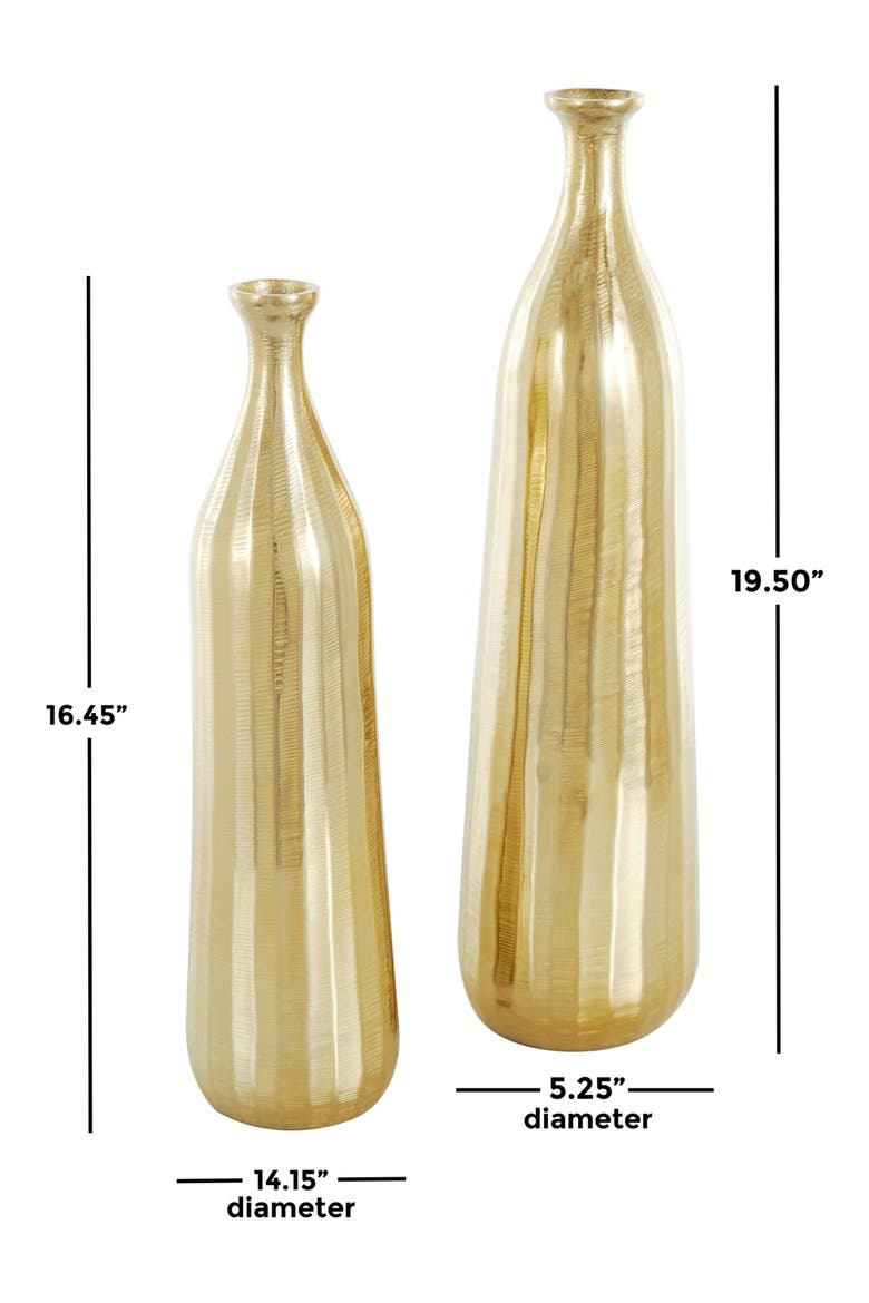 Golden Set of 2 Vase Set, Alternate, color, GOLD