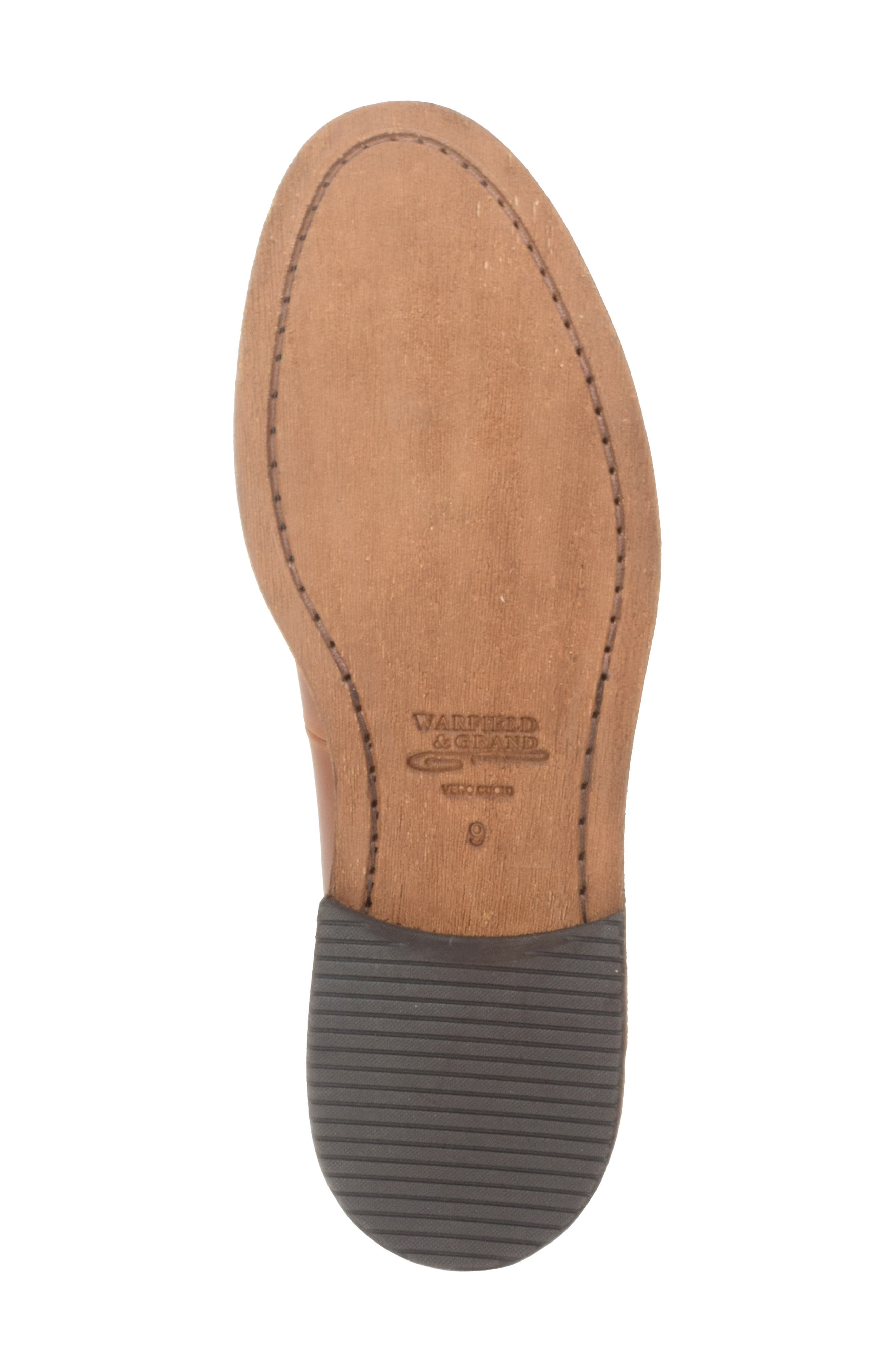 Dillinger Moc Toe Penny Loafer, Alternate, color, DARK BROWN