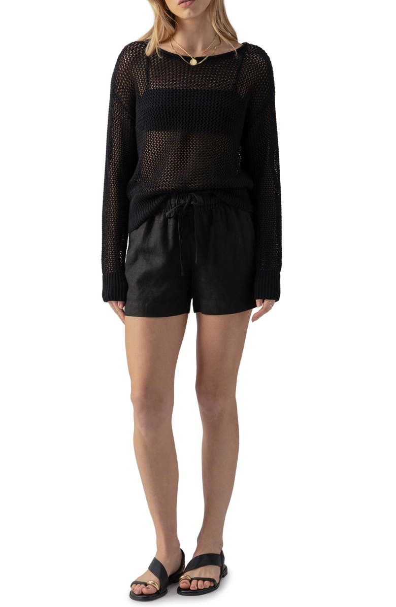 Sanctuary Cotton Open Knit Sweater, Alternate, color, 