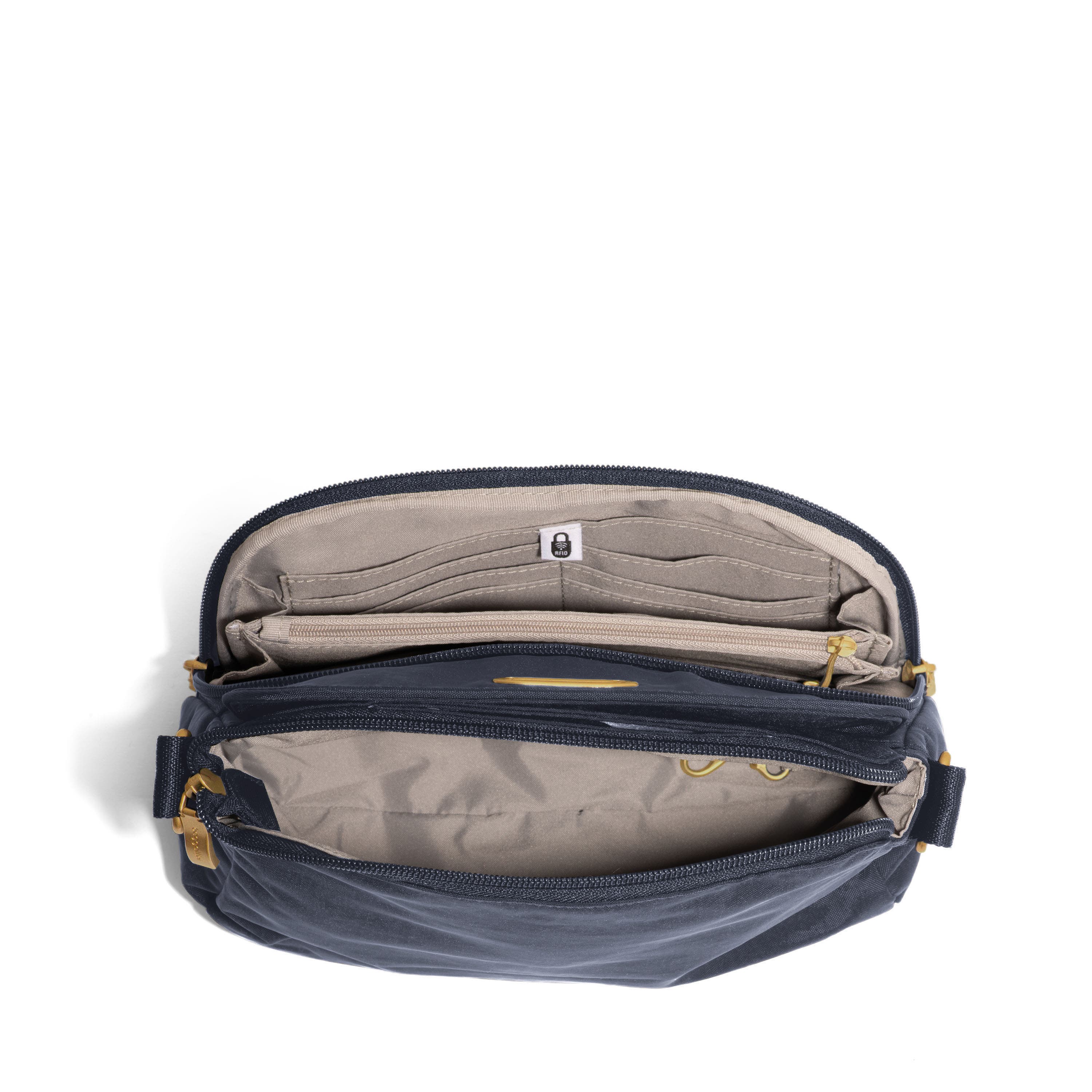 Coastal Flip Lock Crossbody Bag, Alternate, color, French Navy W/ Gold Hardware