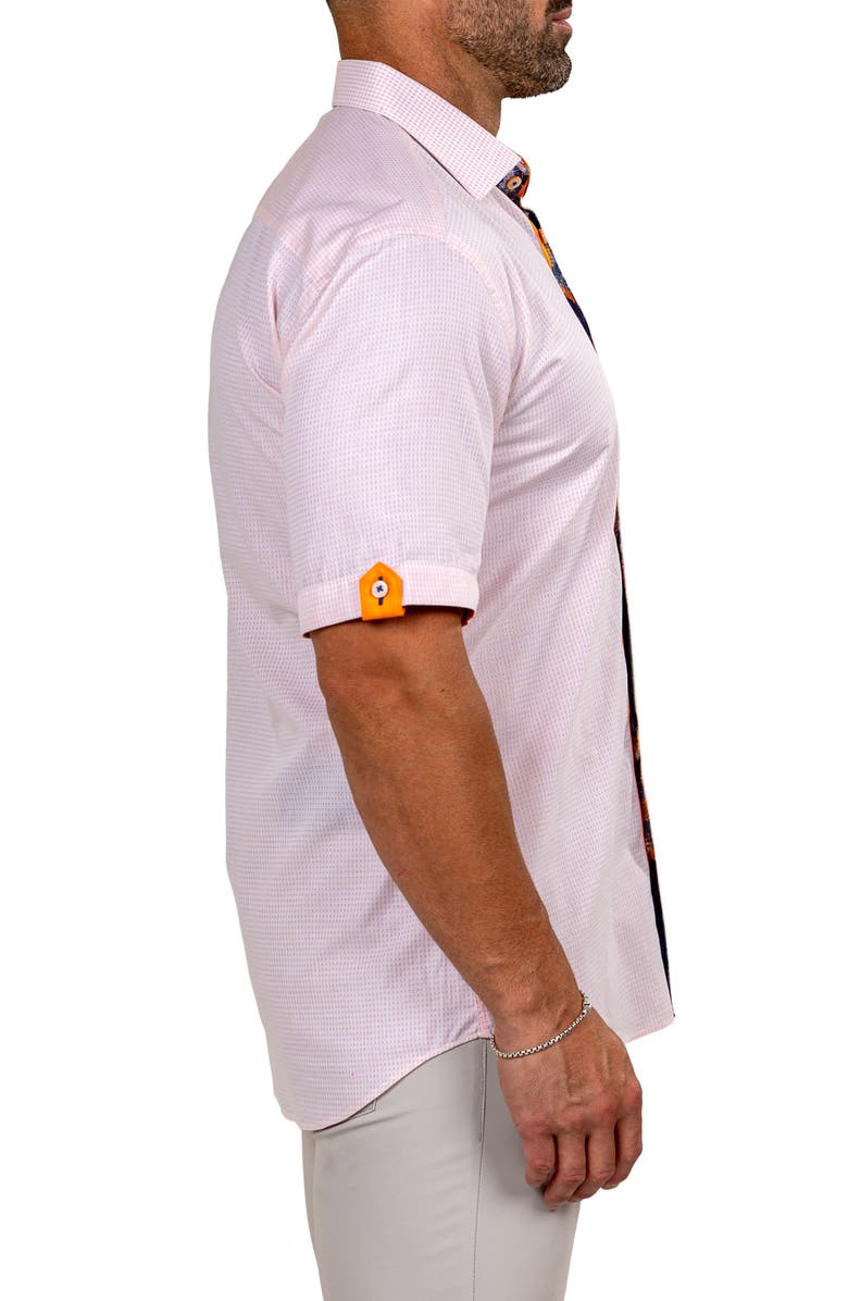 Maceoo Galileo Marthy Short Sleeve Cotton Button-Up Shirt, Alternate, color, 