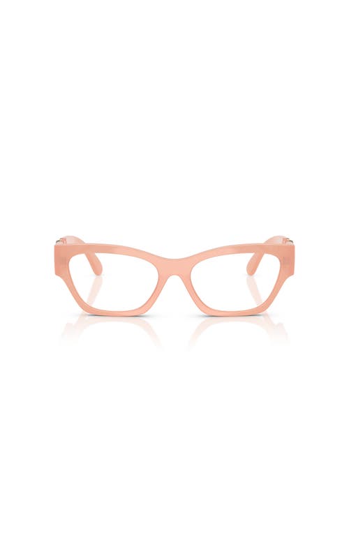 Versace 54mm Cat Eye Optical Glasses In Brown