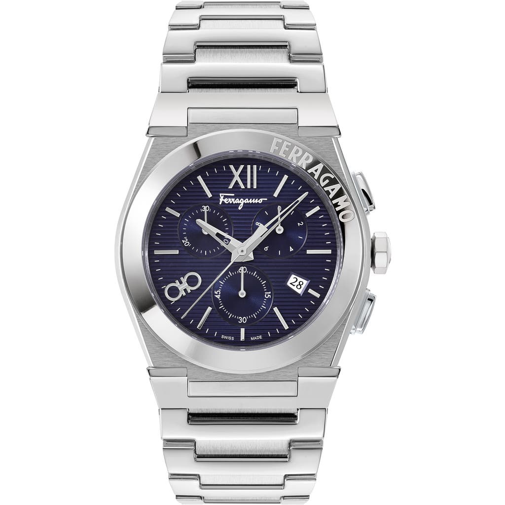 Ferragamo Vega Chrono Bracelet Watch, 42mm