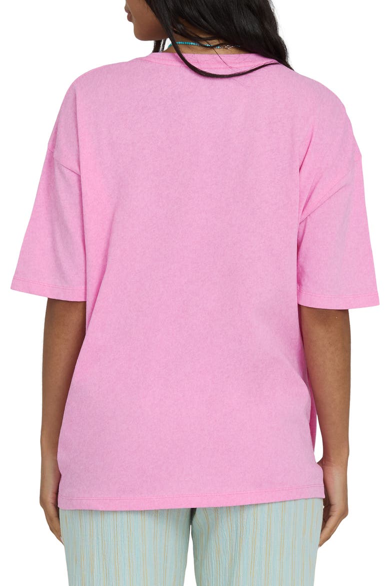 Feel The Heat Graphic Oversize Cotton T-Shirt, Alternate, color, PARTY PINK
