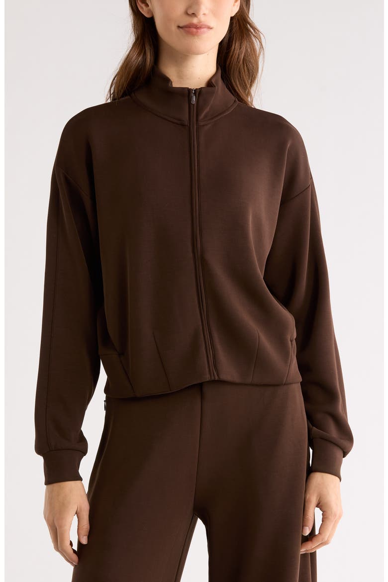 Ultra Soft Zip Jacket, Alternate, color, BROWN MOLE'
