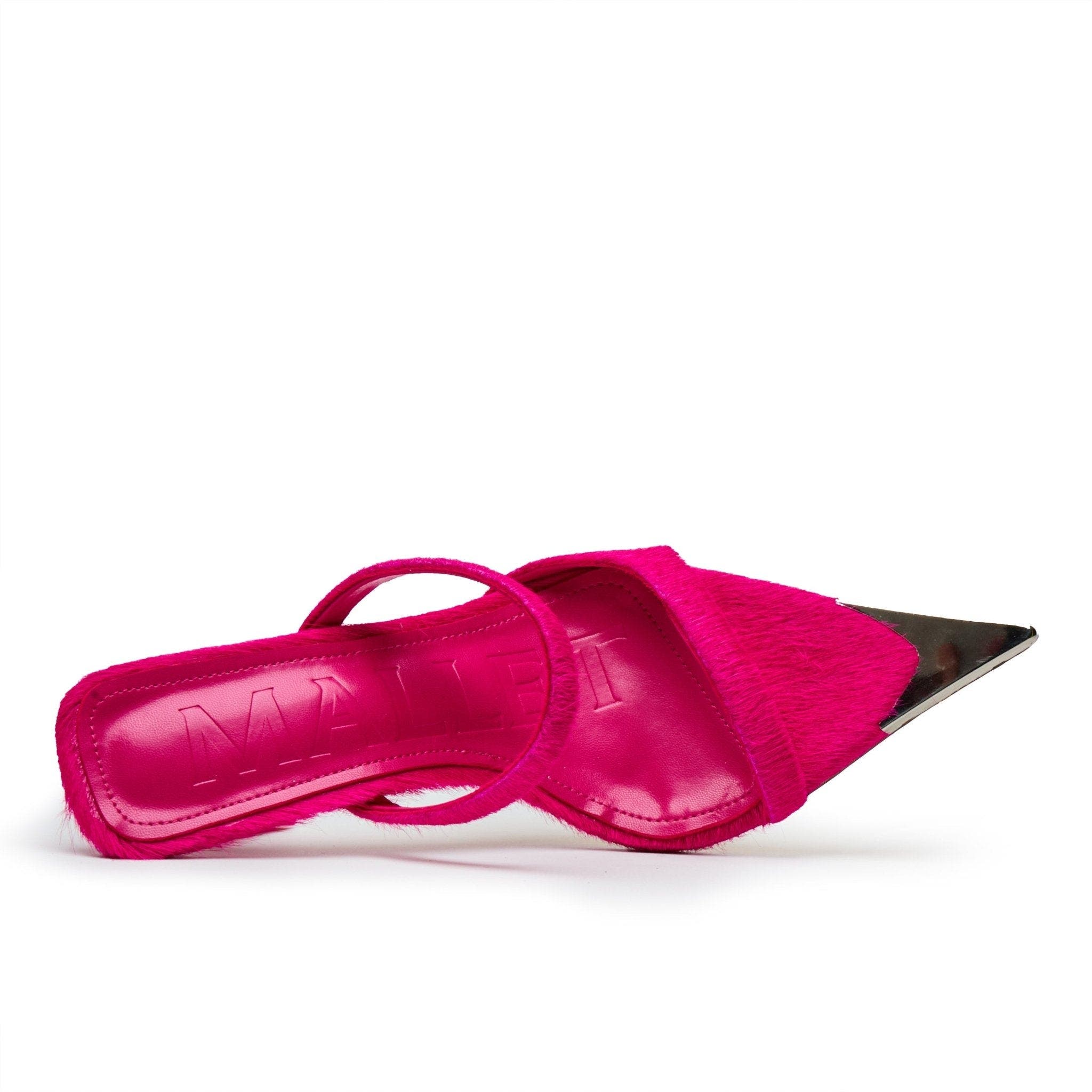 Frederica Pony Mid Heel Shoes, Alternate, color, Pink
