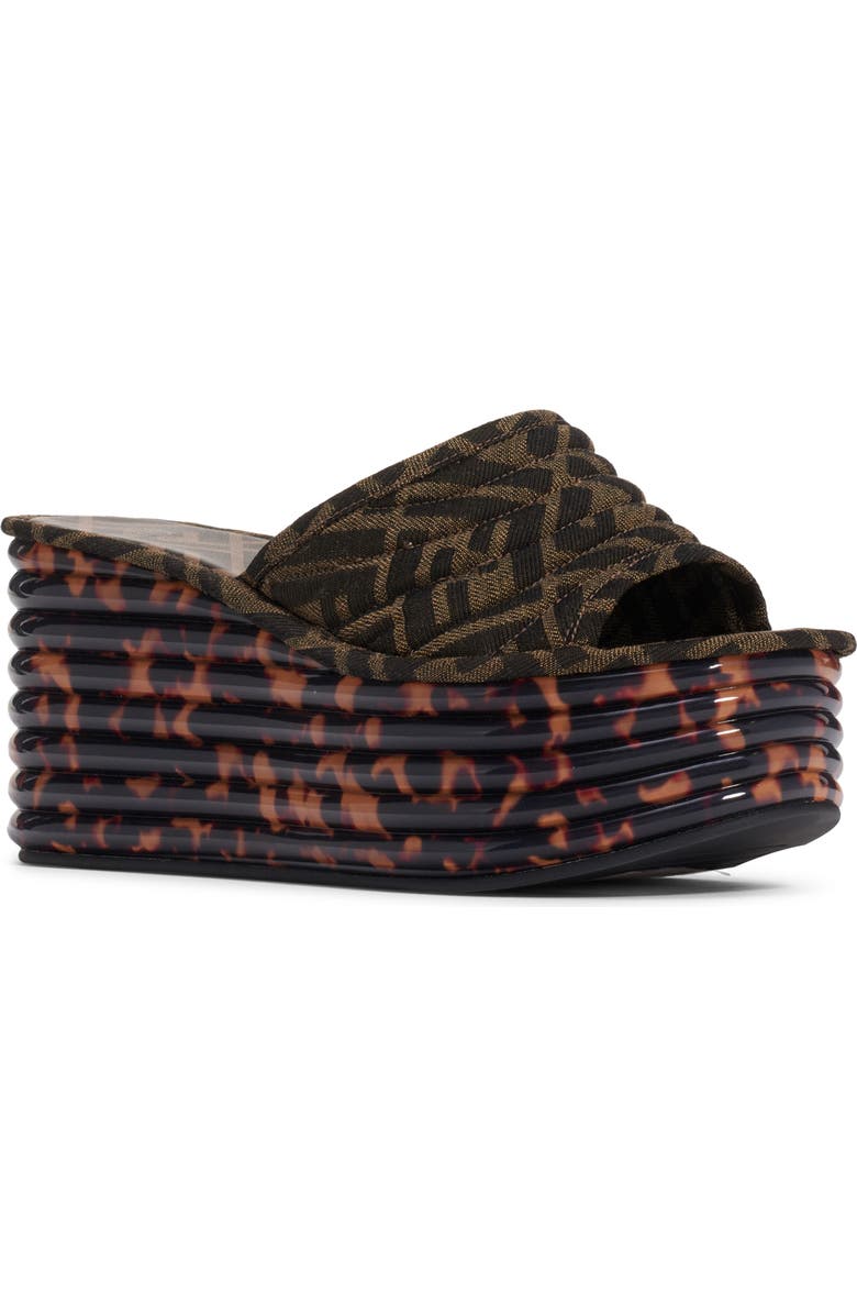 Fendi Promenade Platform Slide Sandal, Main, color,