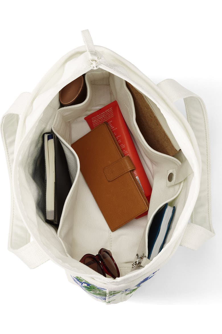 Medium Application Lands' End Medium Denim Zip Top Tote Bag | Nordstrom