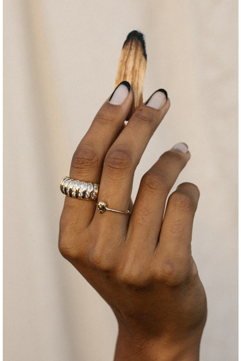 The Parker Crystal Ring, Alternate, color, GOLD