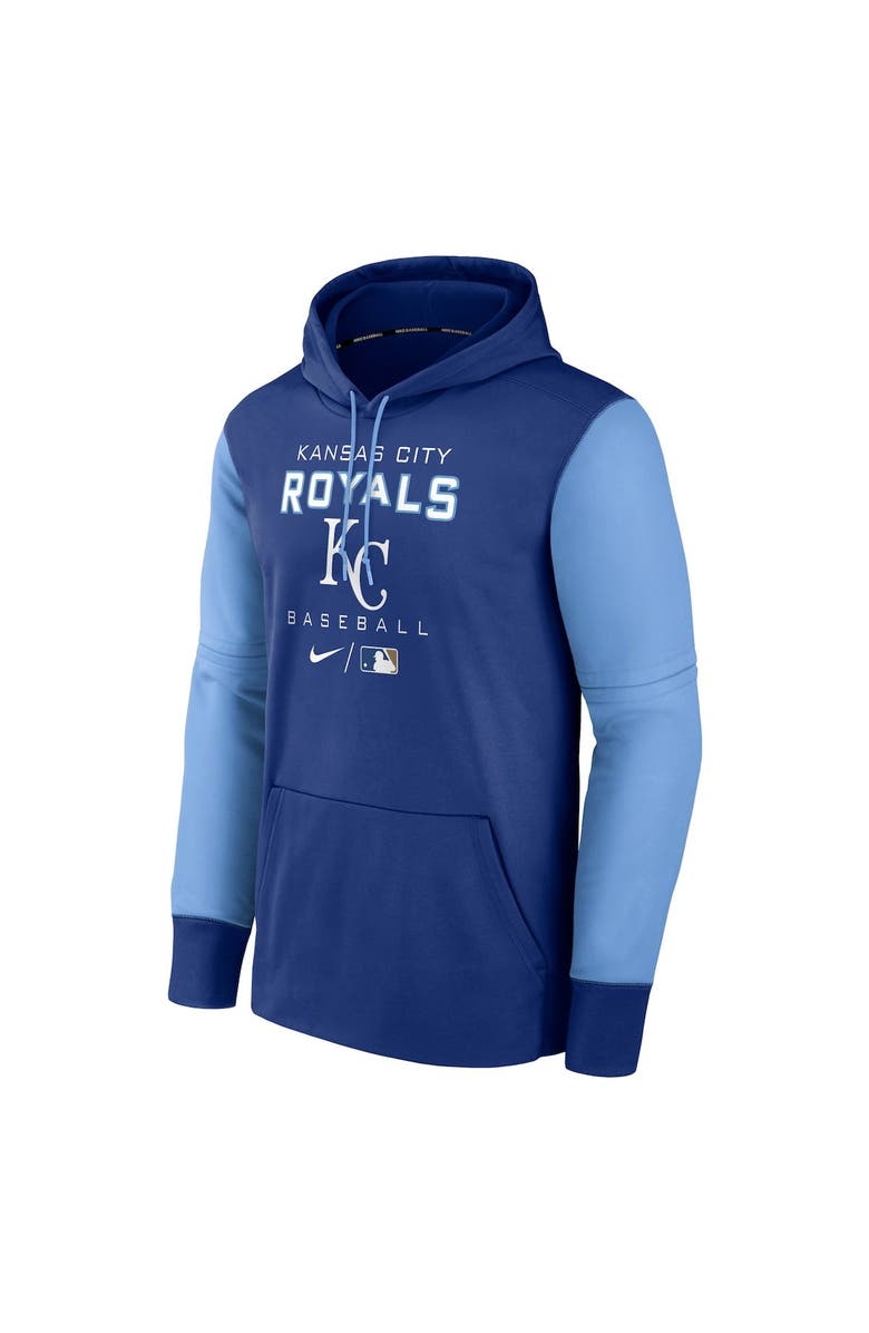 Nike Men's Nike Royal/Light Blue Kansas City Royals Authentic Collection Performance Hoodie, Alternate, color,