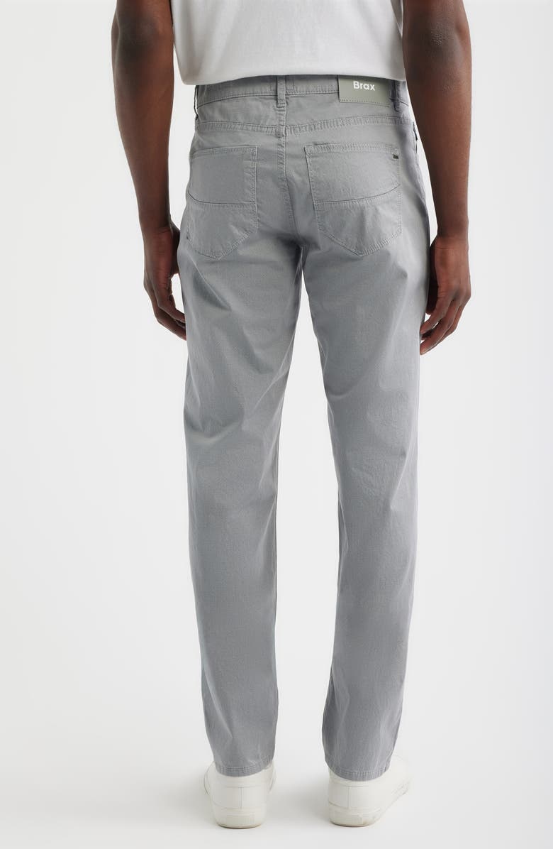 Brax Cadiz Ultralight Straight Leg Stretch Cotton Pants, Alternate, color, Silver