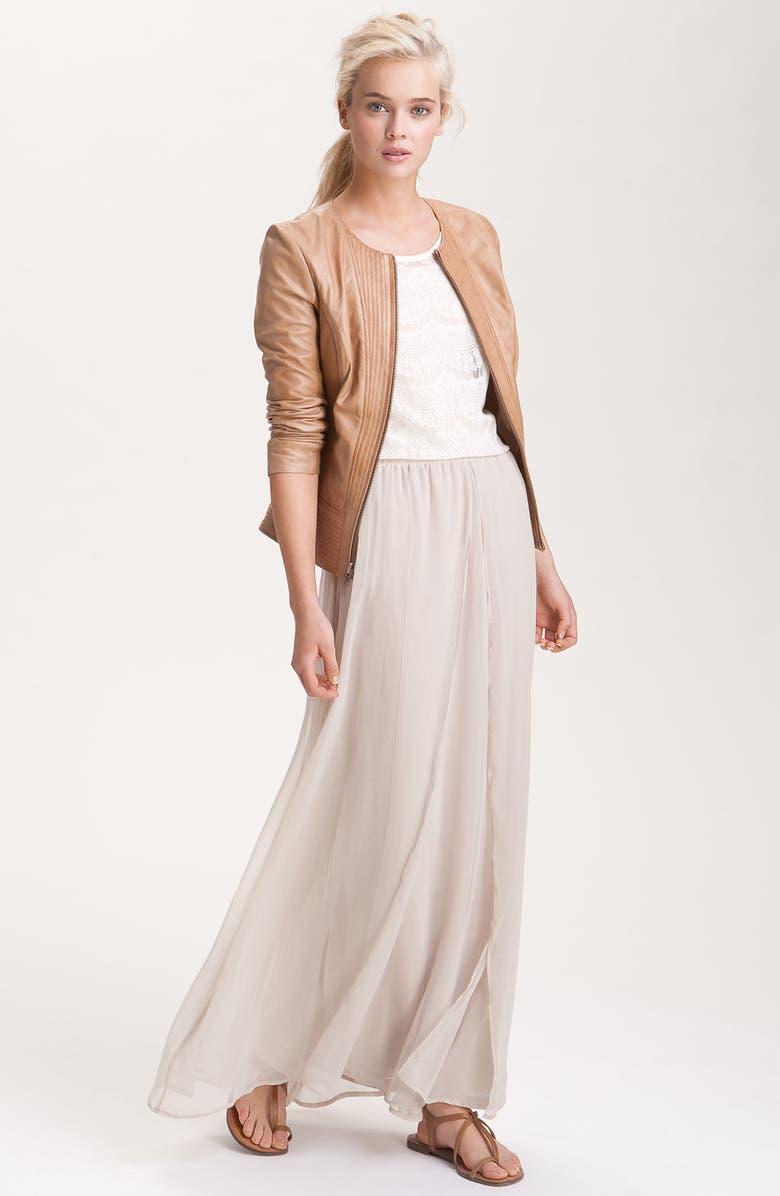 Trouvé Channel Quilted Leather Jacket, Alternate, color,