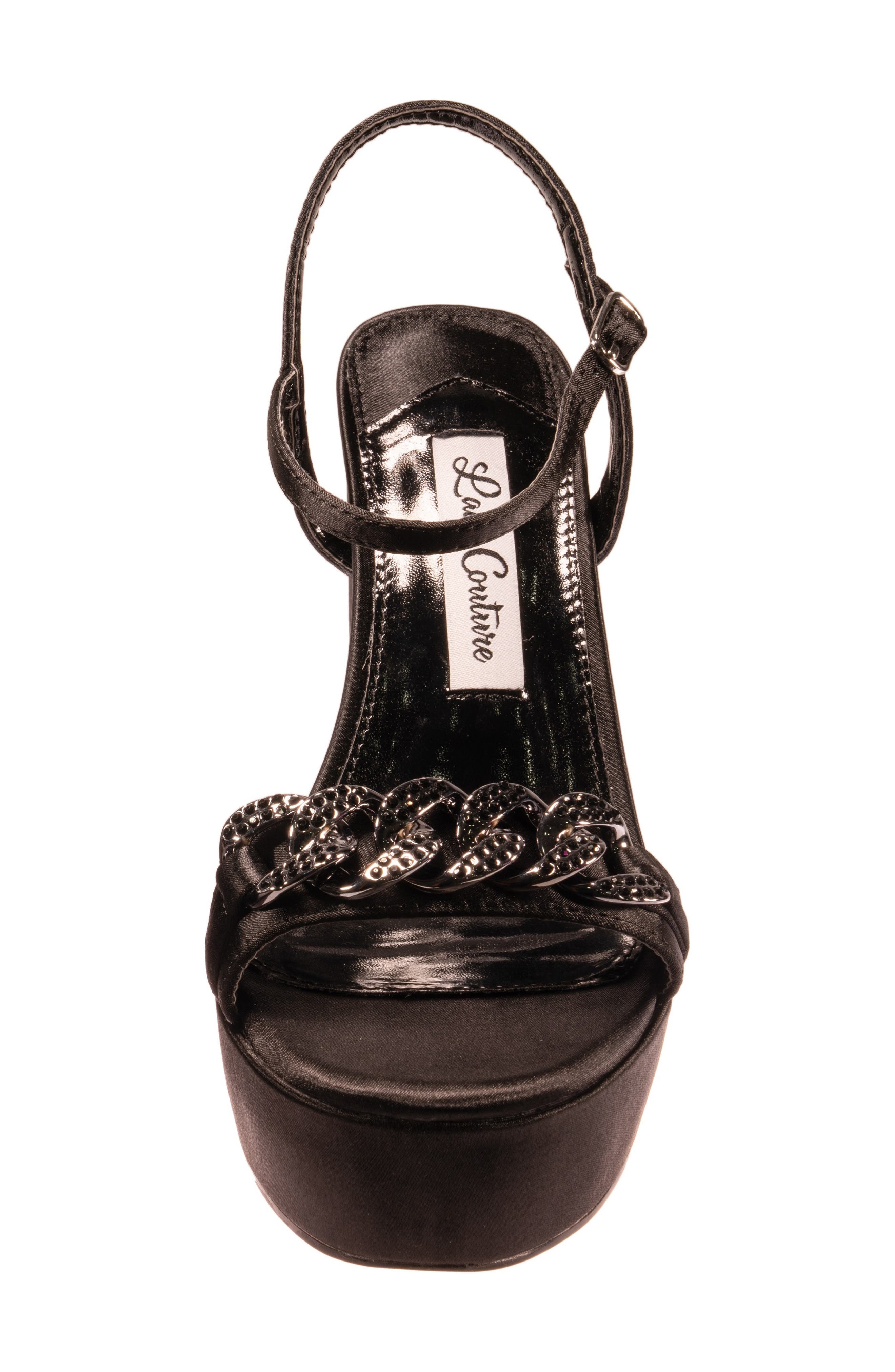 LADY COUTURE Dance Block Heel Sandal, Alternate, color, Black