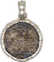 Armenta Monk Coin Pendant Charm