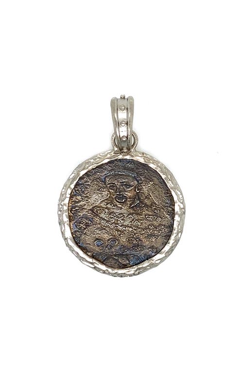 Armenta Monk Coin Pendant Charm