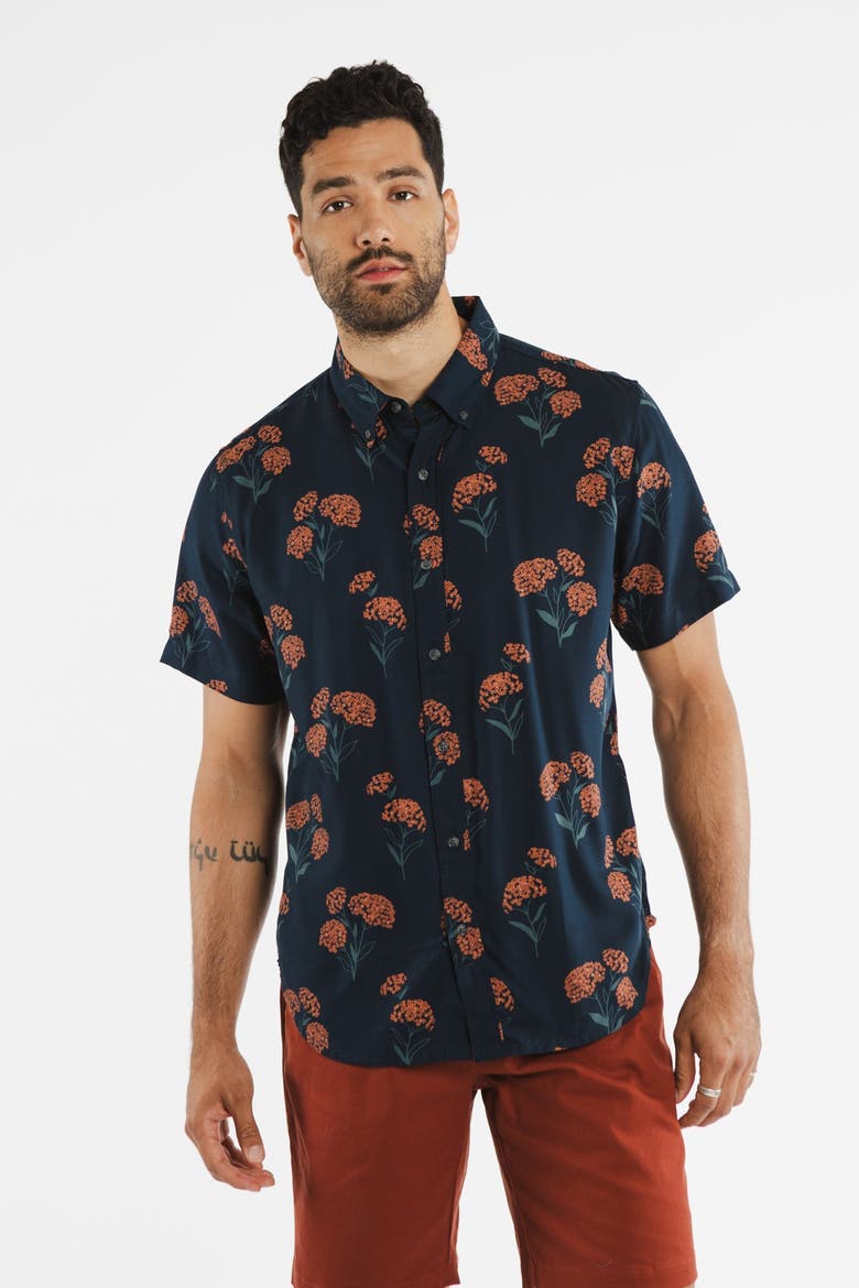 Grant Slim Shirt, Alternate, color, Wildflower