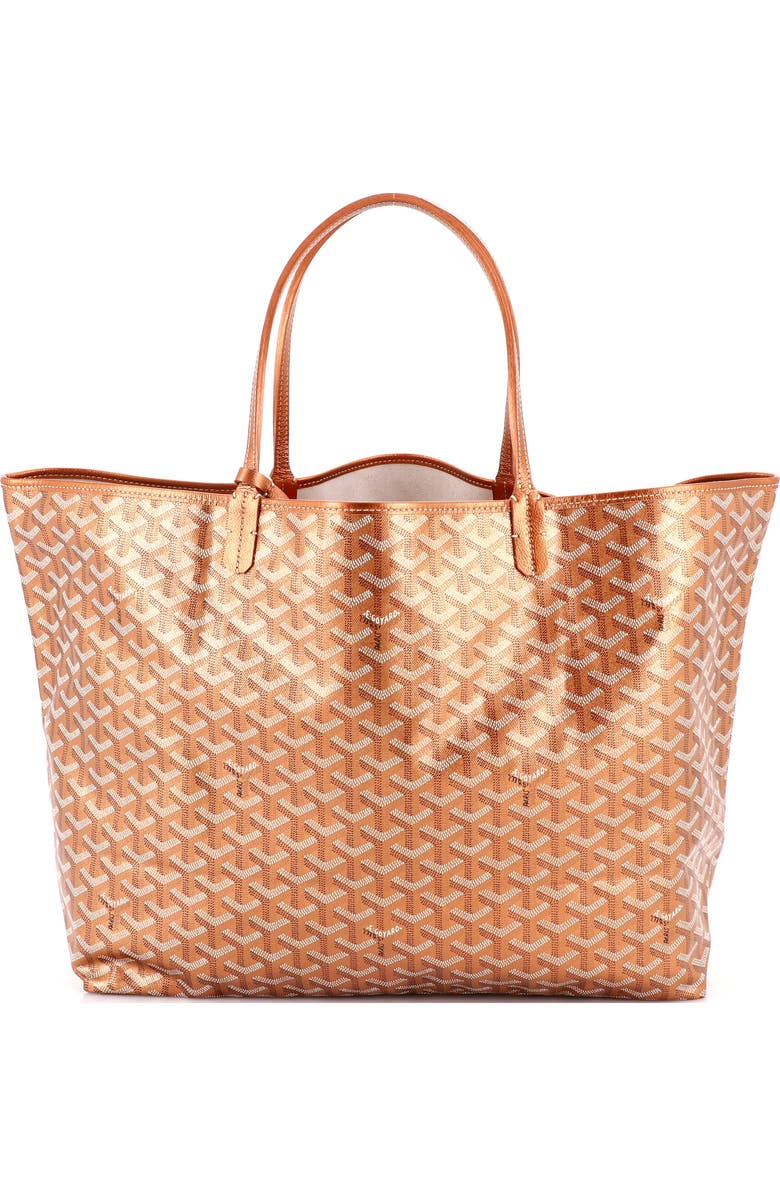 Pre-Owned Goyard Saint Louis Tote Precious Metals Coated Canvas GM, Main, color, Rose Gold