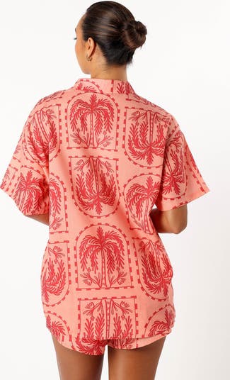 Taylor Cotton Button-Up Shirt & Shorts Set