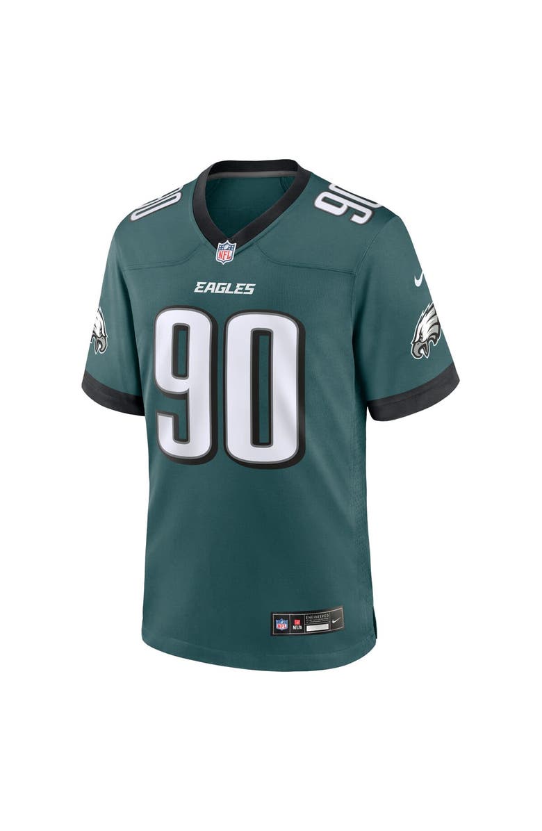 Nike Men's Nike Jordan Davis Midnight Green Philadelphia Eagles Team Game Jersey, Alternate, color, Green
