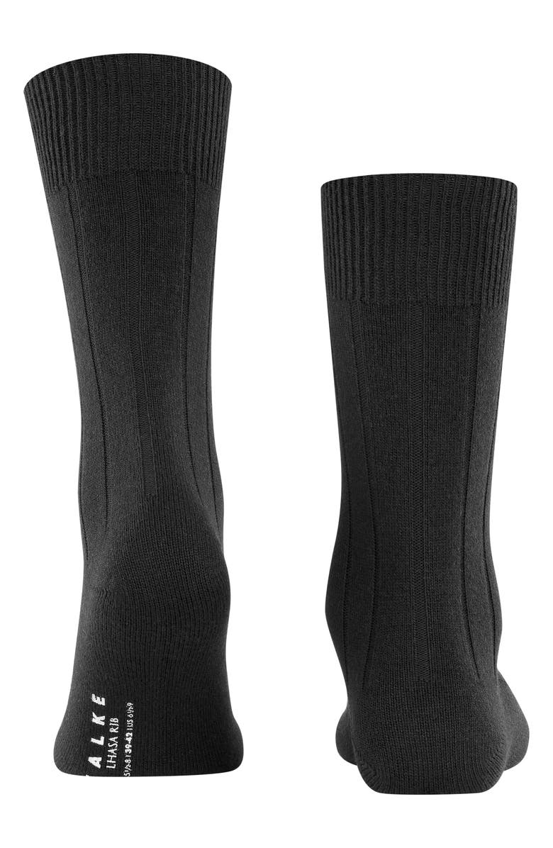 Falke Lhasa Wool Blend Socks, Alternate, color, Black
