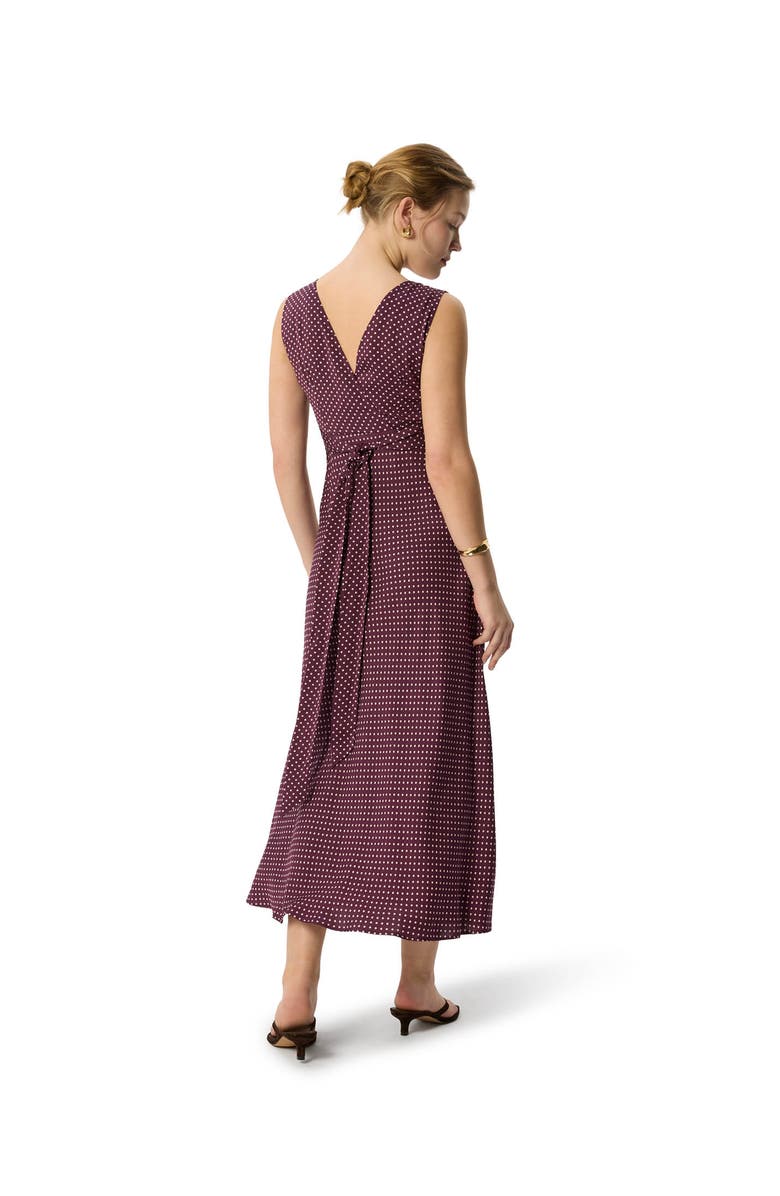 Whistles Mini Spot Sleeveless Dress, Alternate, color, Purple/Multi