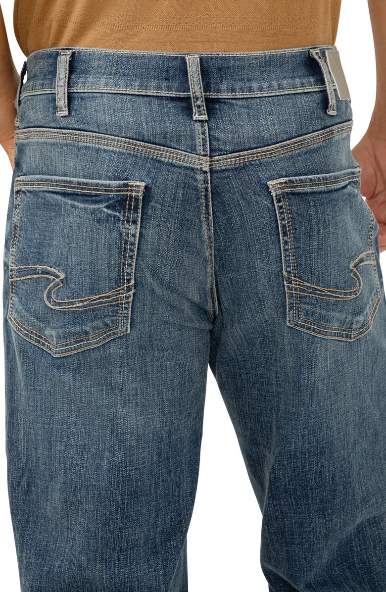 Silver Jeans Co. Gordie Relaxed Fit Straight Leg Jeans, Alternate, color, Indigo