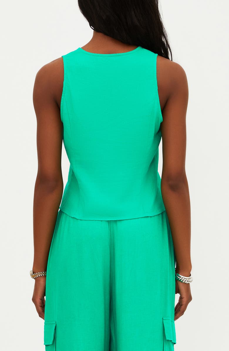 Beach Riot Arlowe Tie Front Vest, Alternate, color, Mediterranean Mint