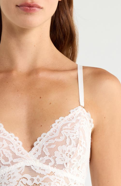Kilo Brava Lace Longline Bralette In White