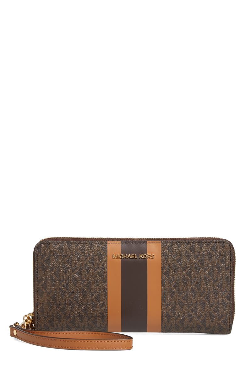 Jet Set Travel Continental Wallet, Main, color, BROWN/ ACORN