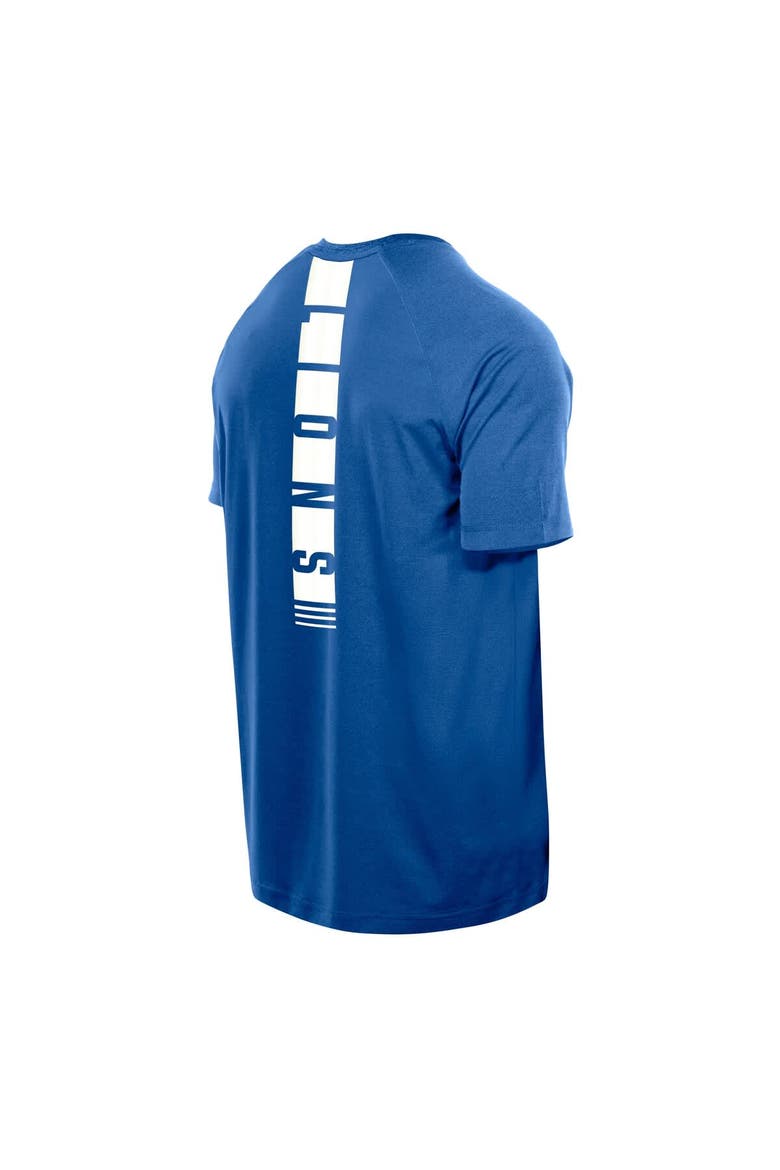 Men's New Era  Blue Detroit Lions Functional Fandom Reflective T-Shirt, Alternate, color, Blue