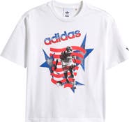 adidas Originals Kids' World Cup Star Cotton Graphic T-Shirt