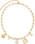 Adornia Initial Charm Pendant Necklace