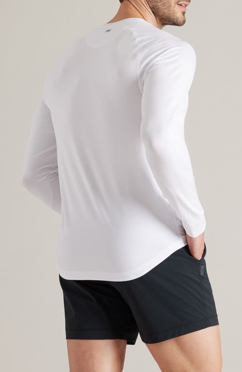 Rhone Atmosphere Long Sleeve Performance T-shirt In Bright White