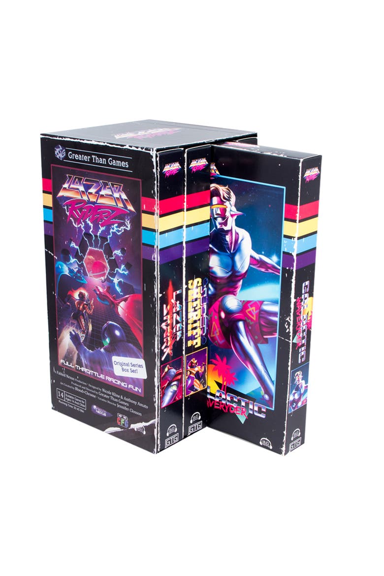 Lazer Ryderz Board Game, Alternate, color, Multicolored