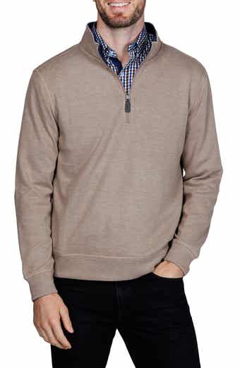 TailorByrd French Rib Quarter Zip Sweater
