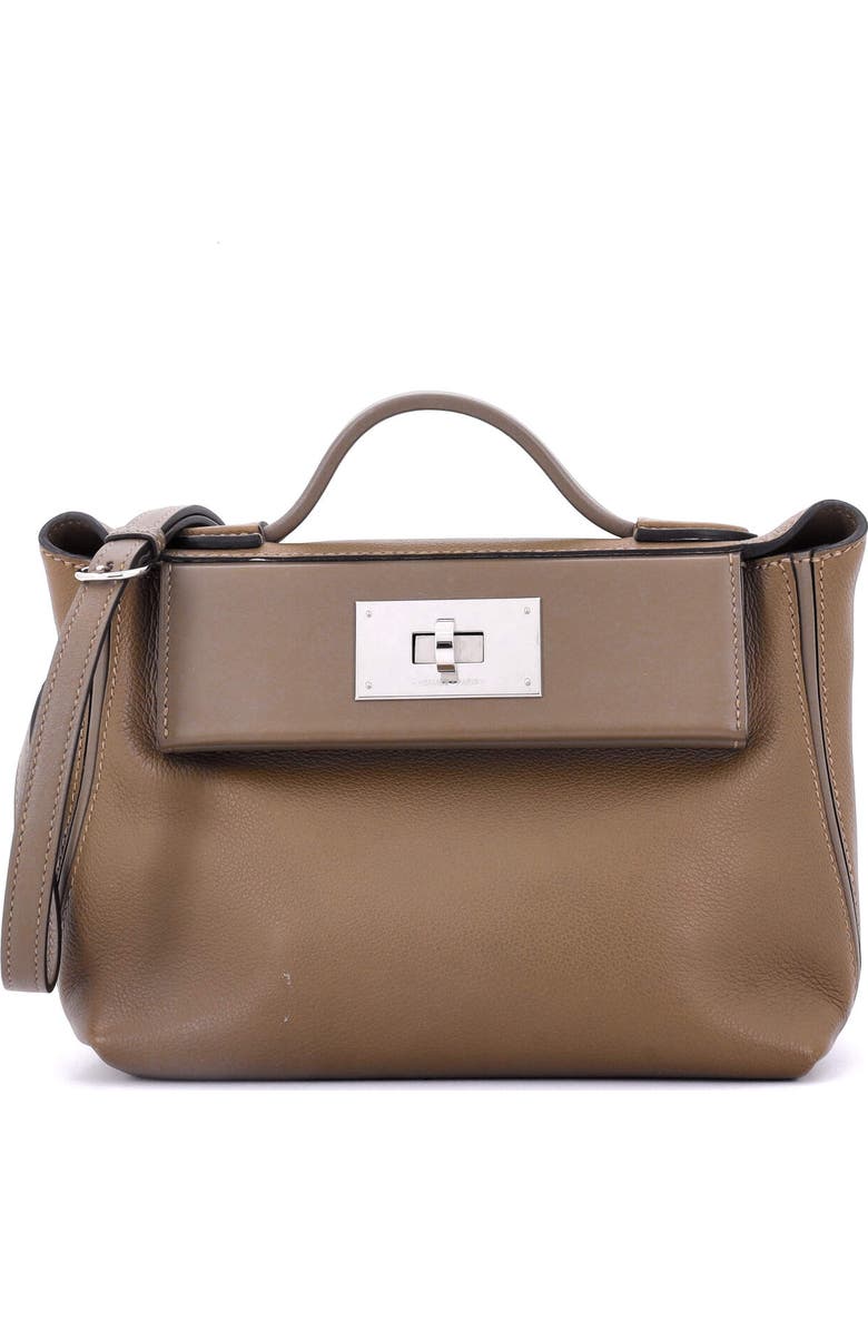 Pre-Owned Hermes 24/24 Bag Evercolor with Swift 21, Main, color, Etoupe