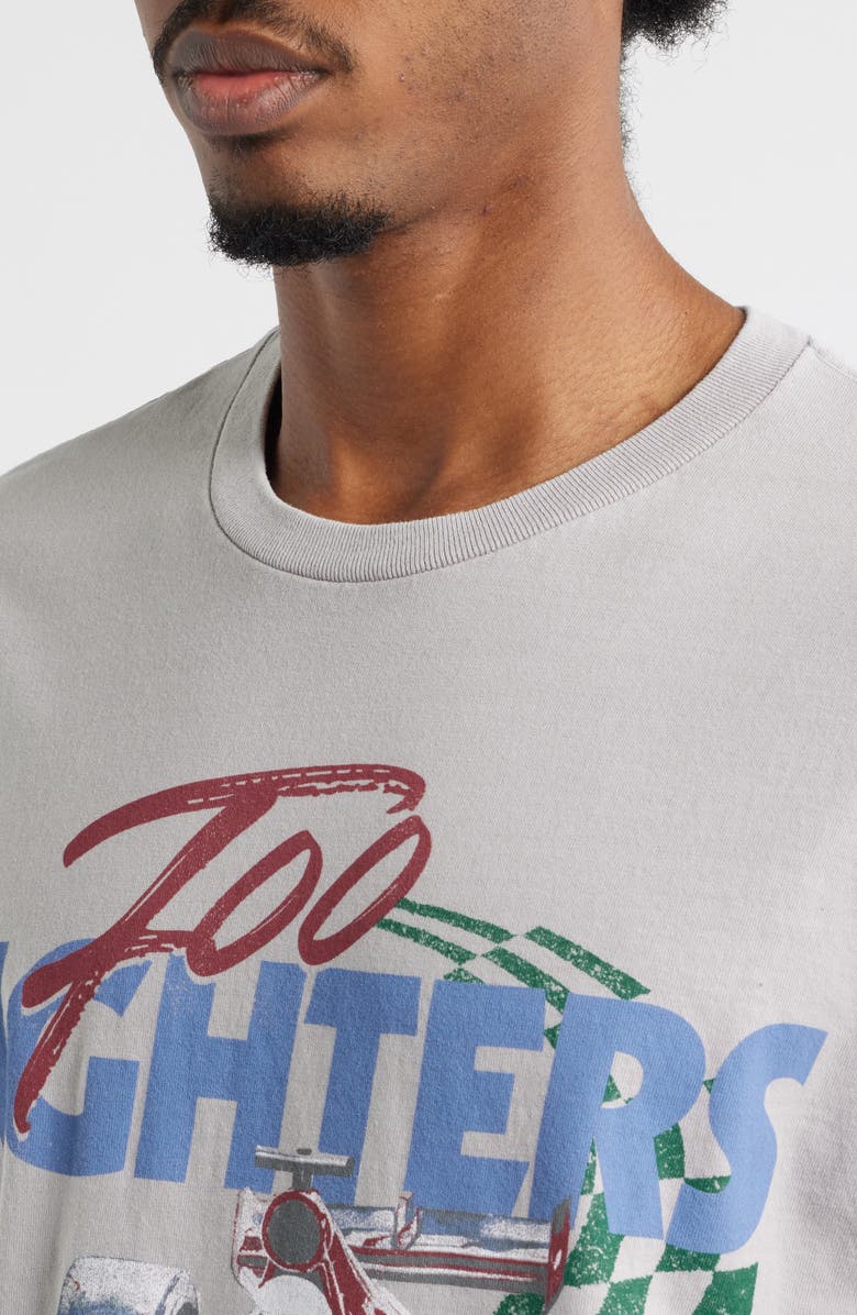 Merch Traffic Foo Fighters Cotton Graphic T-Shirt, Alternate, color, Grey