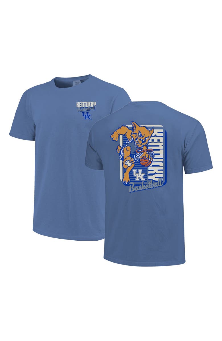 IMAGE ONE Men's Royal Kentucky Wildcats Comfort Colors Mascot Dunk T-Shirt, Alternate, color, Royal