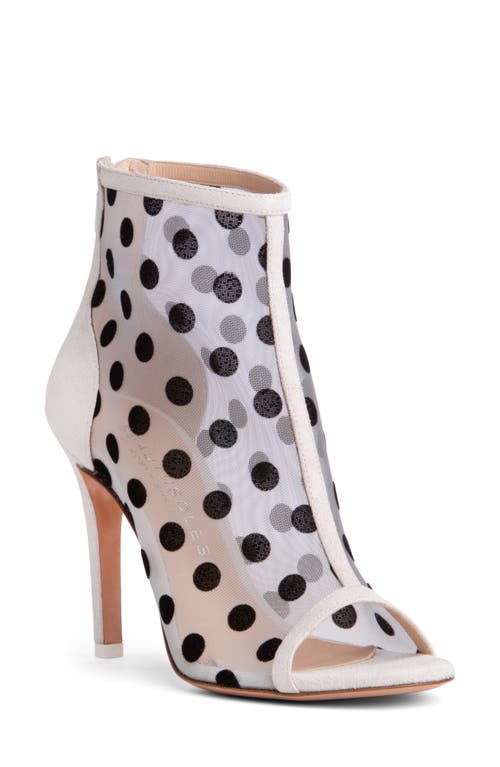 Beautiisoles Tatiana Mesh Sandal In Off White